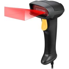 Adesso - NuScan 2500TU Spill Resistant Antimicrobial 2D Barcode Scanner - Cable Connectivity - 12" Scan Distance - 1D, 2D - Unknown