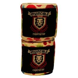 Amber Sporting Goods - Amber Fight Gear Elastic Thick Printed 180-Inch Handwraps, Print 1, Boxing MMA, Sold as a Pair - Print1