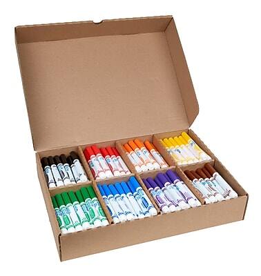 Alt View 3. Crayola - Ultra-Clean Washable Markers, Broad, 200/Carton - Assorted Colors.