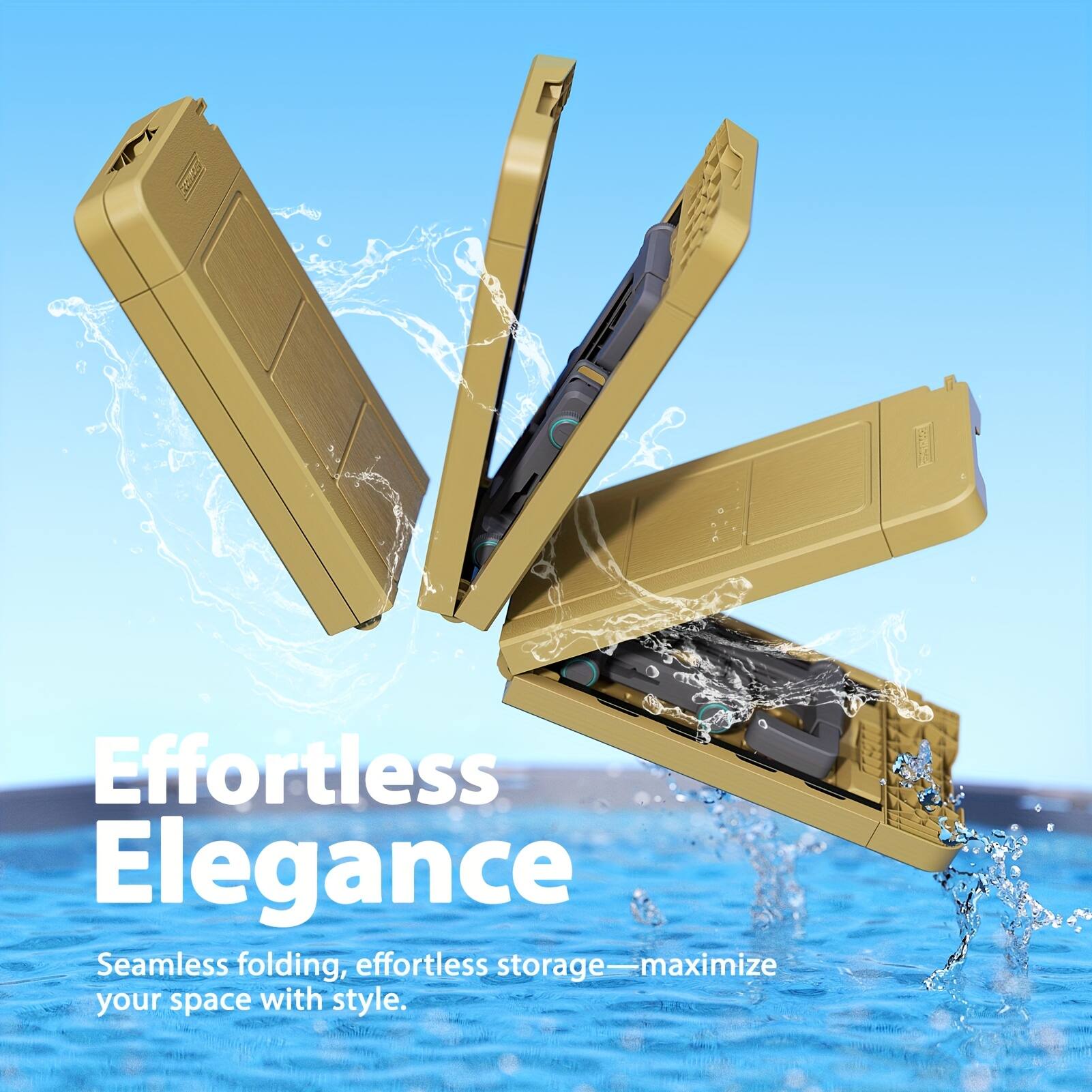 Effortless Elegance  
Seamless folding, effortless storage—maximize your space with style.