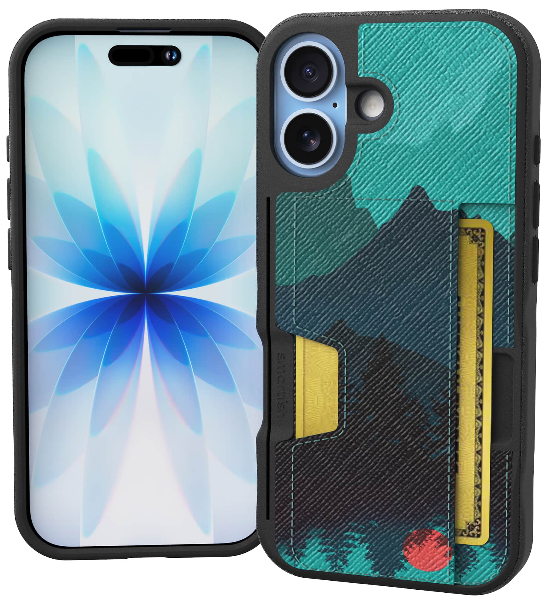 Smartish - iPhone 17 Wallet Case - Wallet Slayer Vol 2 - Slim Card Holder w/ Card Kickstand - Moving Mountains - [Moving Mountains]