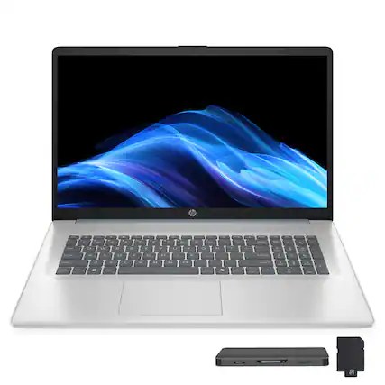 Front. HP - HP 17.3 " Touchscreen Laptop-Blue( Intel Ultra 7 255U/64GB DDR5/2TB SSD+1TB Dock Set/Win 11 Pro) - Blue.