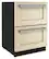 Alt View 5. KitchenAid - 4.29 Cu. Ft. Built-In Mini Fridge with Double-Drawer Refrigerator/Freezer - Custom Panel Ready.