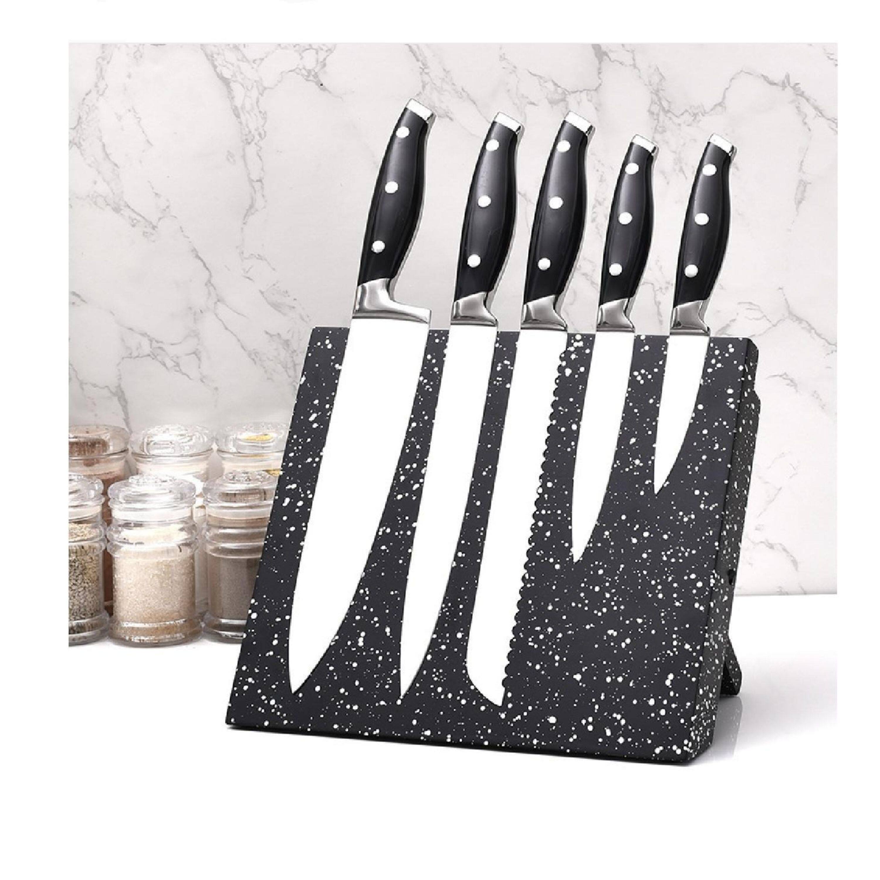 Left. Kitcheniva - Folding Magnetic Knife Block - Starry.