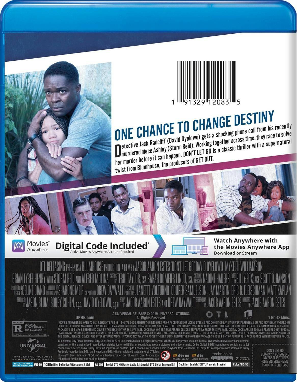Back. Don't Let Go (Blu-ray + Digital Copy) [Blu-ray].
