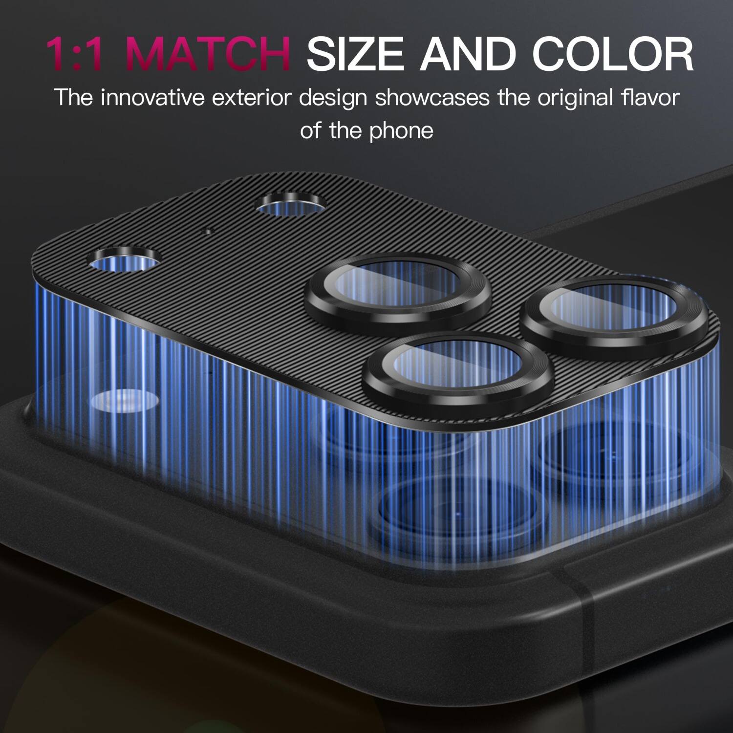 1:1 MATCH SIZE AND COLOR  
The innovative exterior design showcases the original flavor of the phone