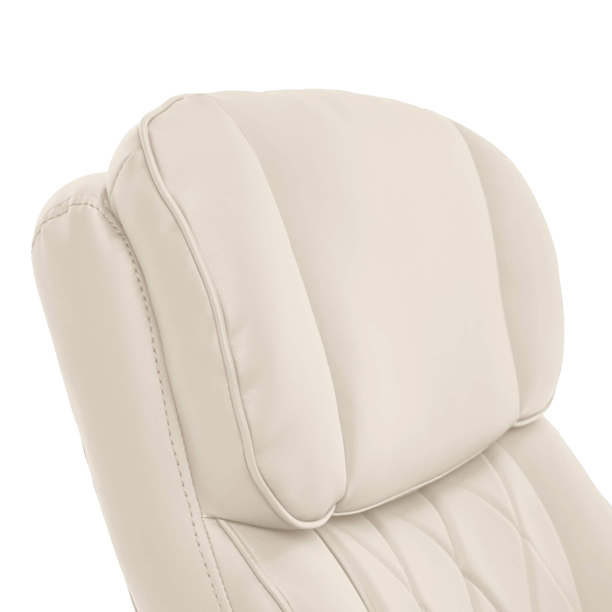 La-Z-Boy Comfort and Beauty Sutherland Diamond-Quilted Bonded Leather  Office Chair Light Ivory CHR10048C - Best Buy