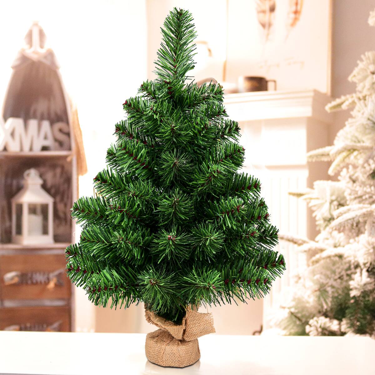Alt View 9. Gymax - Gymax Artificial PVC Christmas Tree Small Holiday Season Home Decoration Decor 2Ft - Green.