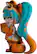 Alt View 6. Youtooz - Hatsune Miku - Lasagna Splatter Garfield Miku 5.1" Vinyl Figure.