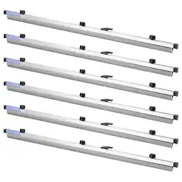 VEVOR - Blueprint Clamps, 36 Inches, Blueprint Hanging Clips Binding Strips, Aluminum Construction, Large Document Storage - Silver