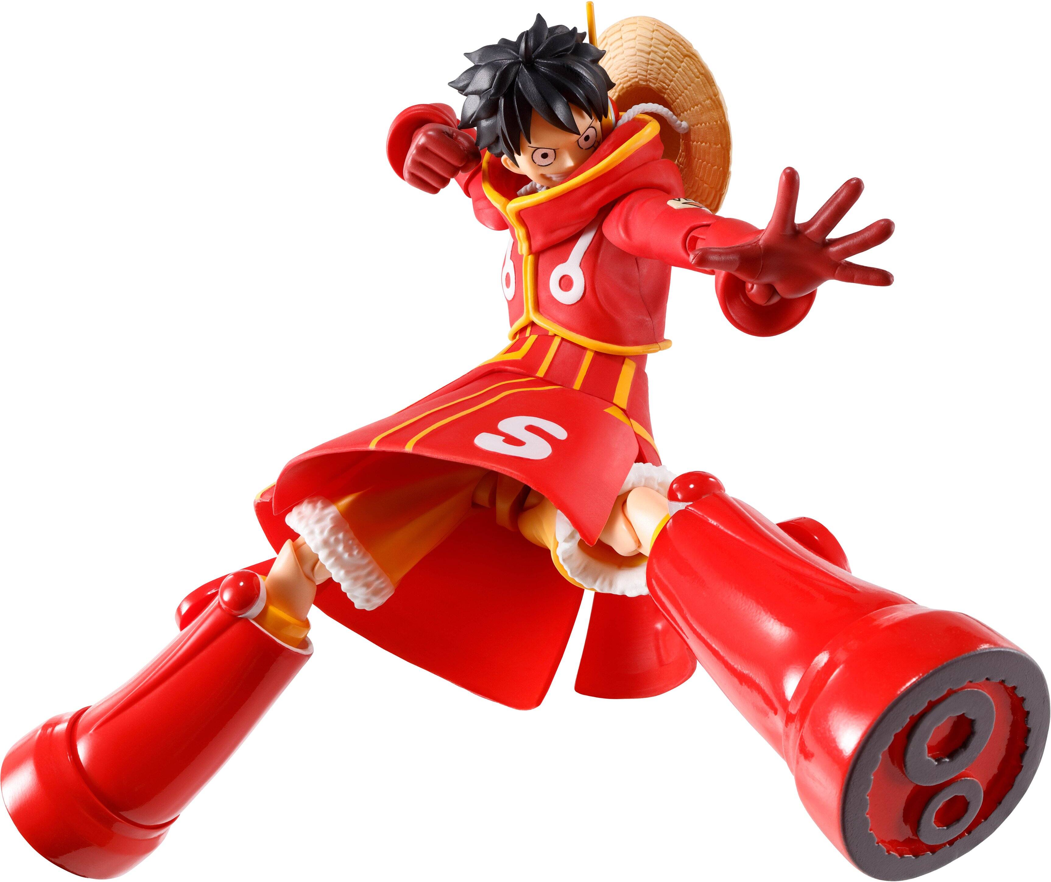 Alt View 2. Bandai - Monkey D.Luffy - Future Island Egghead - One Piece - Tamashii Nations S.H. Figuarts 7.1" Figure.