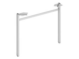 New Hon Mod Collection Worksurface 30" W U-Leg Support, Silver