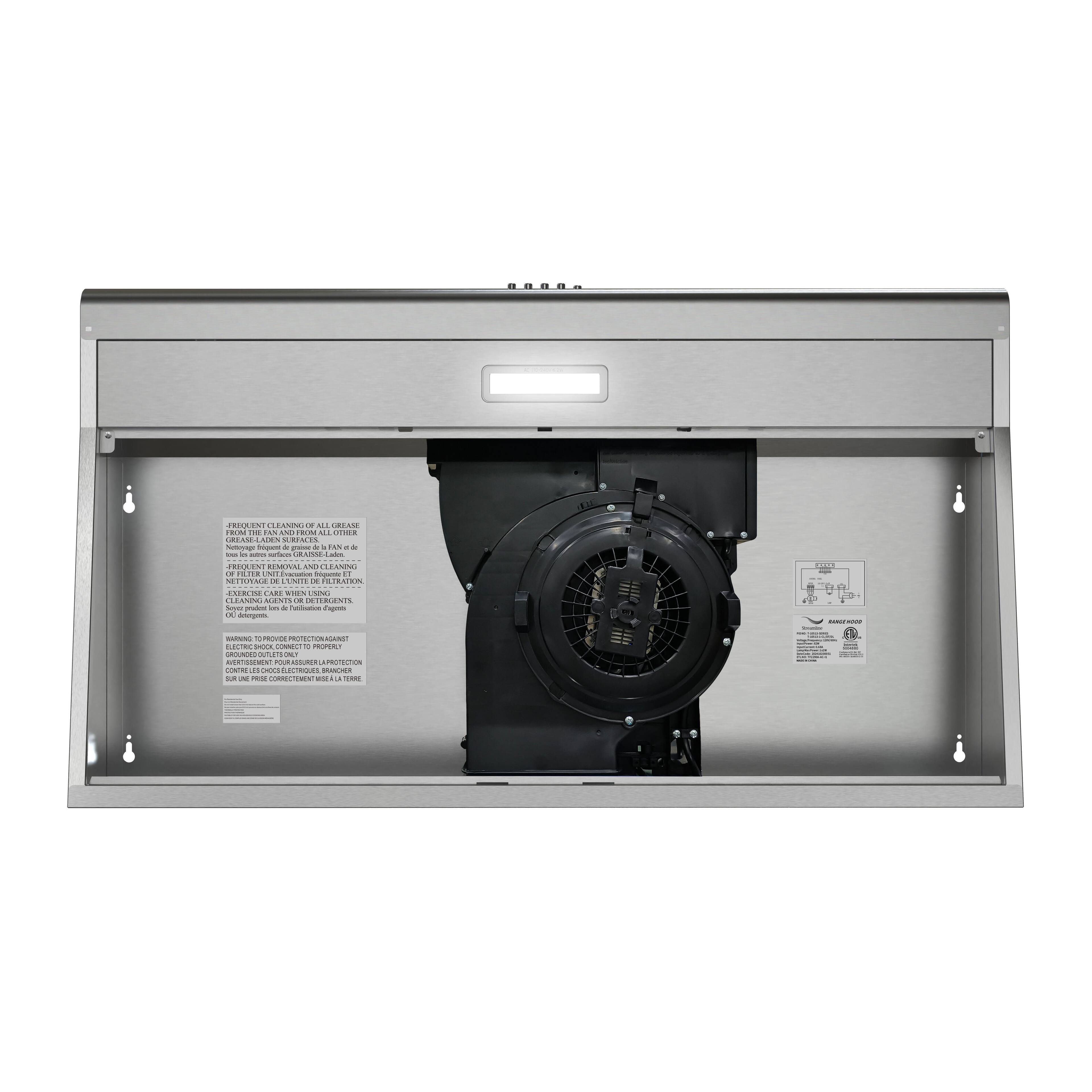 The text on the image is a warning label, and it is not in English. However, I can help you understand the general structure and content of the label. The label contains instructions and warnings related to the use and maintenance of the appliance. It includes information about cleaning, safety precautions, and technical specifications. The text is in multiple languages, including English and French.