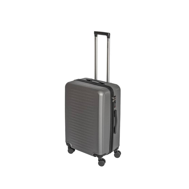 Alt View 4. HTUTWOO - 3-Piece ABS Travel Luggage Set - 20/24/28 Inch with TSA Lock, 360° Silent Spinner Wheels, Ultra Lightweight Carry On - Gray.