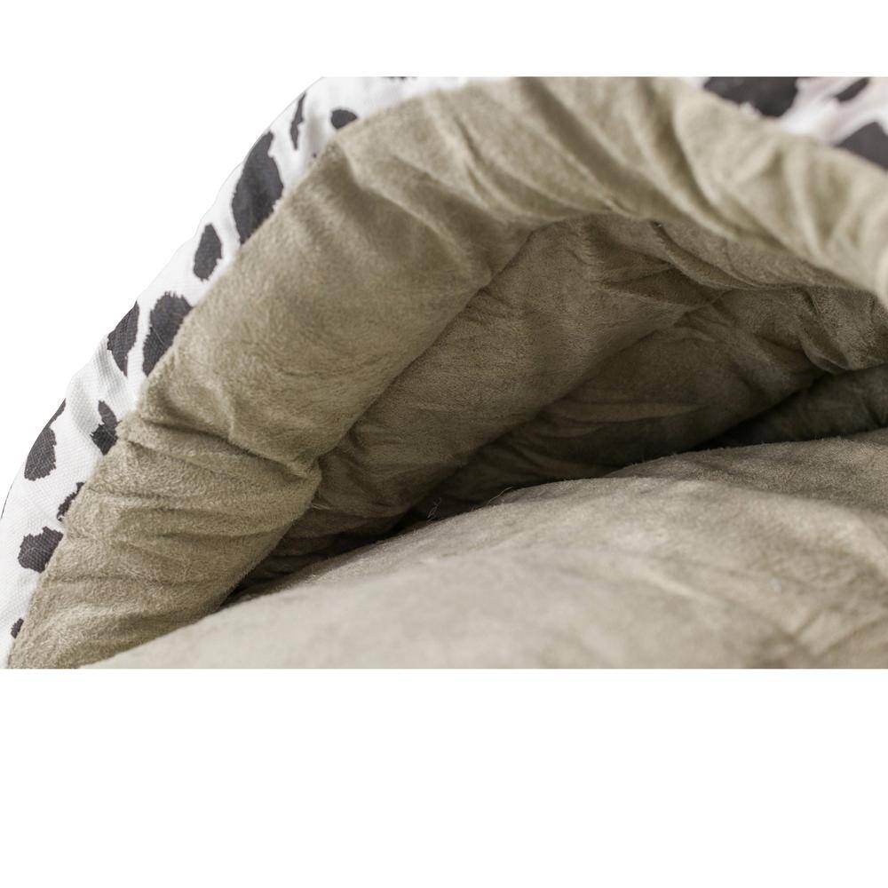 Alt View 1. Armarkat - Cat Bed Sage Green Paw Print Pattern - Beige.