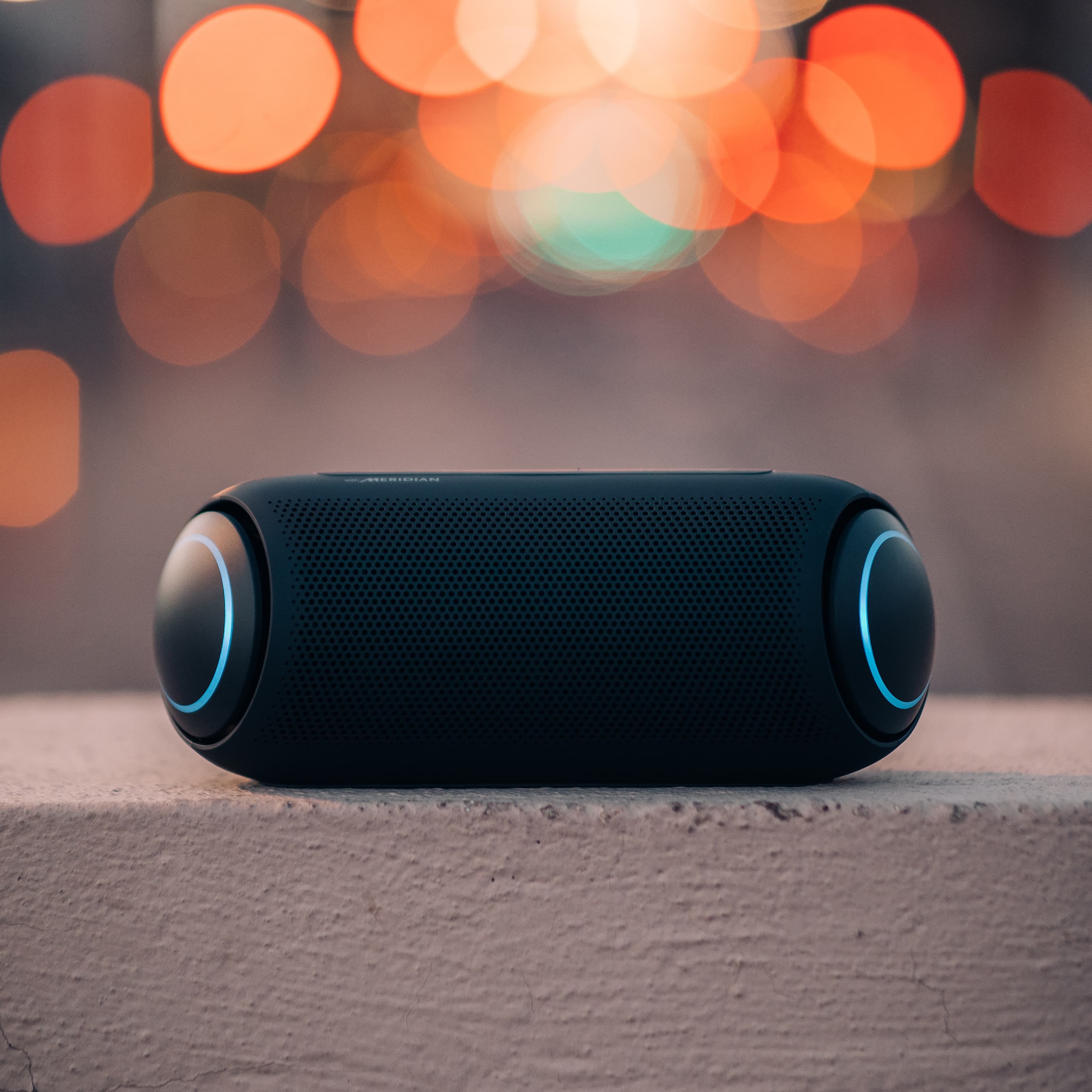 Alt View 21. LG - XBOOM Go Portable Bluetooth Speaker - Blue/Black.