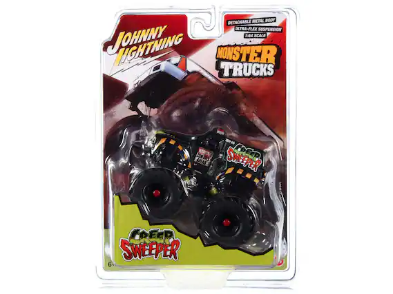 Johnny Lightning
Monster Trucks
1:64 Scale
Detachable Metal Body
Ultra-Flex Suspension
ZRU-05
Zombie Sweeper
6+