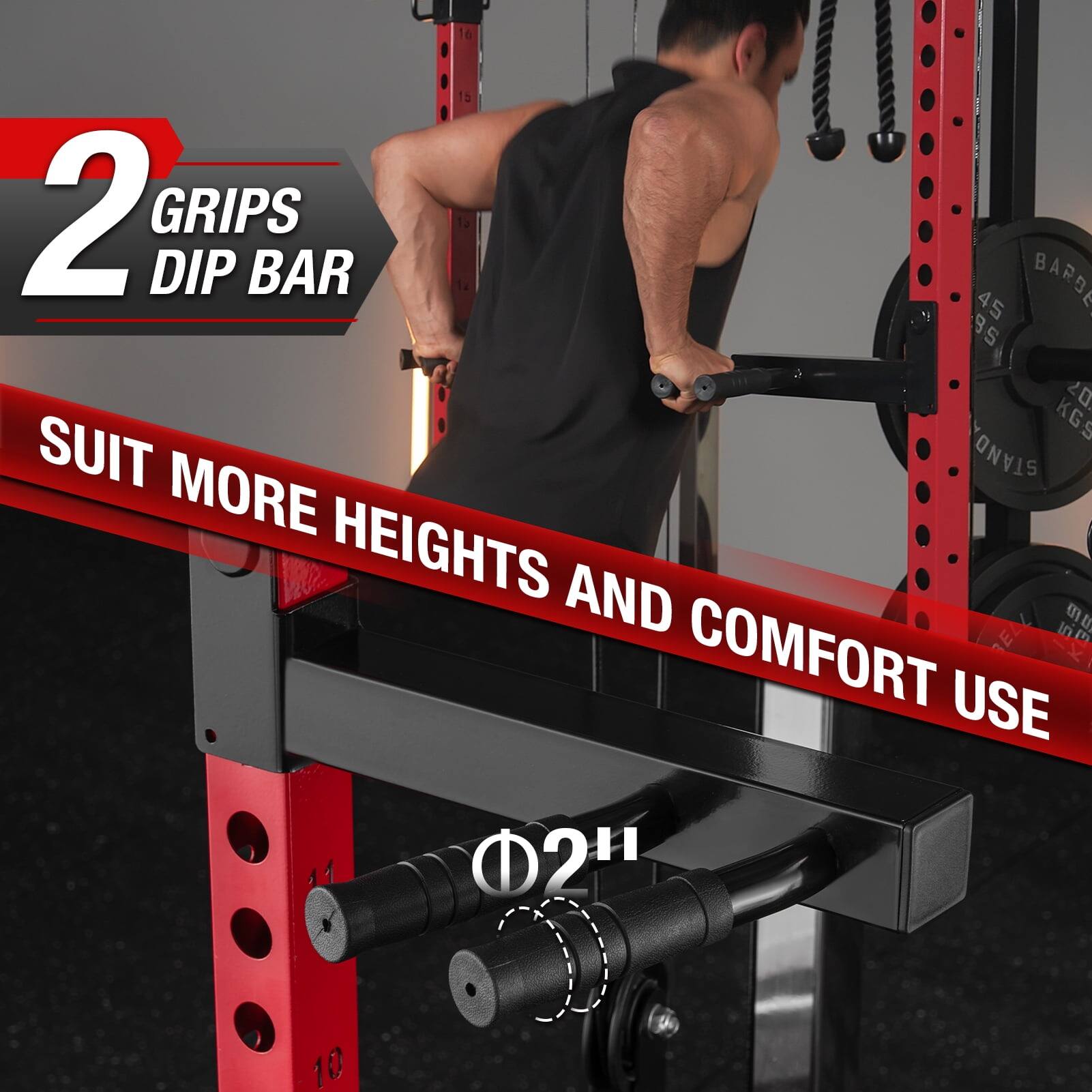 16 b 2 GRIPS DIP BAR SUIT MORE HEIGHTS AND COMFORT USE 2 10