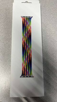 Apple - Watch Band Braided Solo Loop 41Mm Watch Band Prideedition MX3Q3AM/A SZ 5 - Multicolor