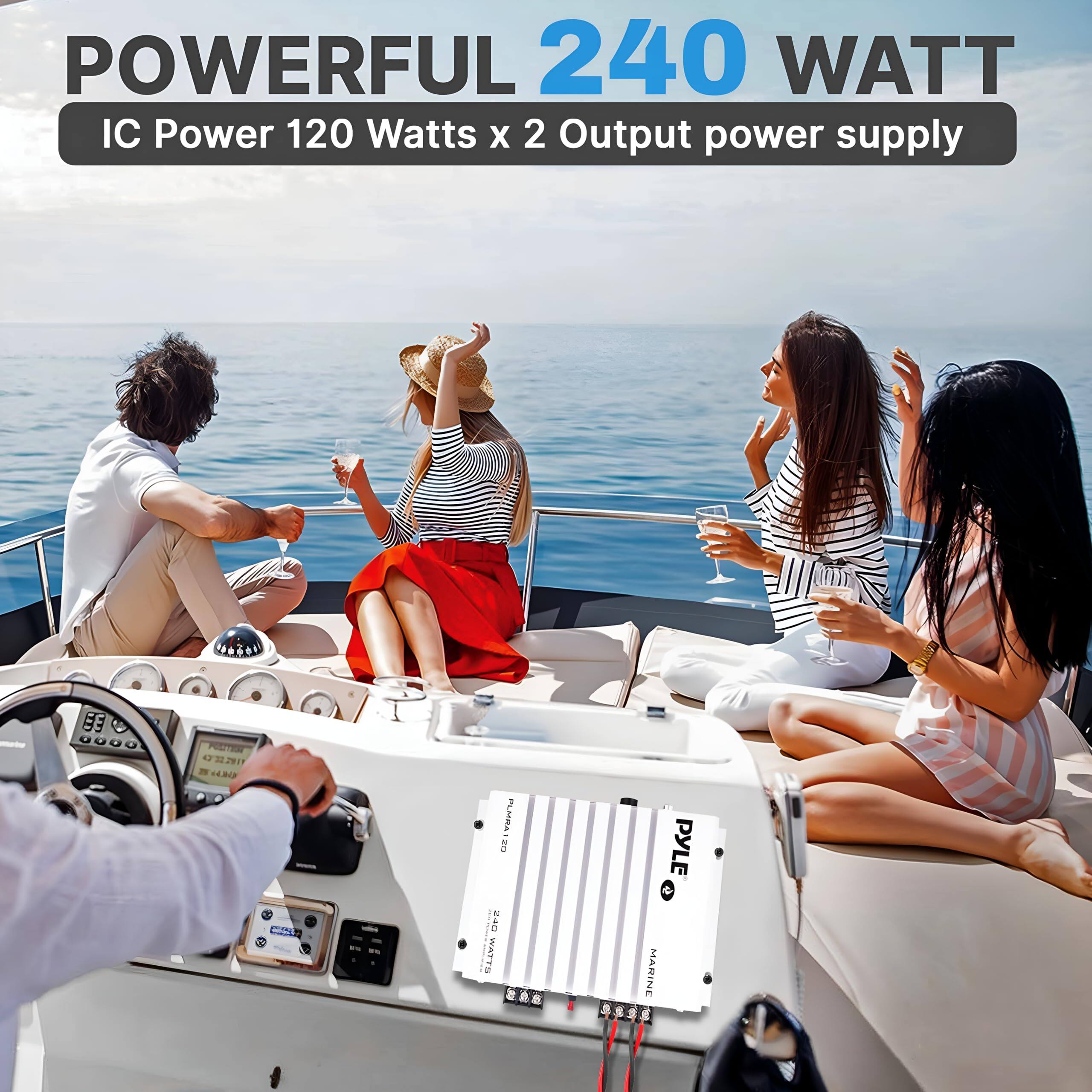 POWERFUL 240 WATT  
IC Power 120 Watts x 2 Output power supply