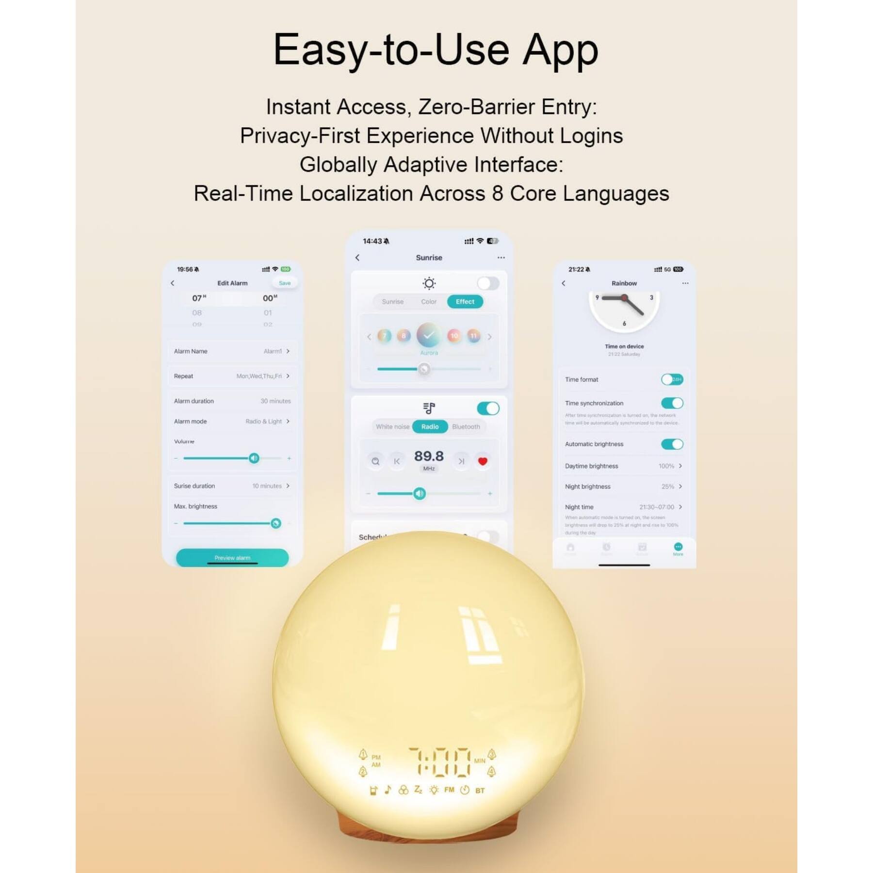 Easy-to-Use App  
Instant Access, Zero-Barrier Entry: Privacy-First Experience Without Logins  
Globally Adaptive Interface: Real-Time Localization Across 8 Core Languages