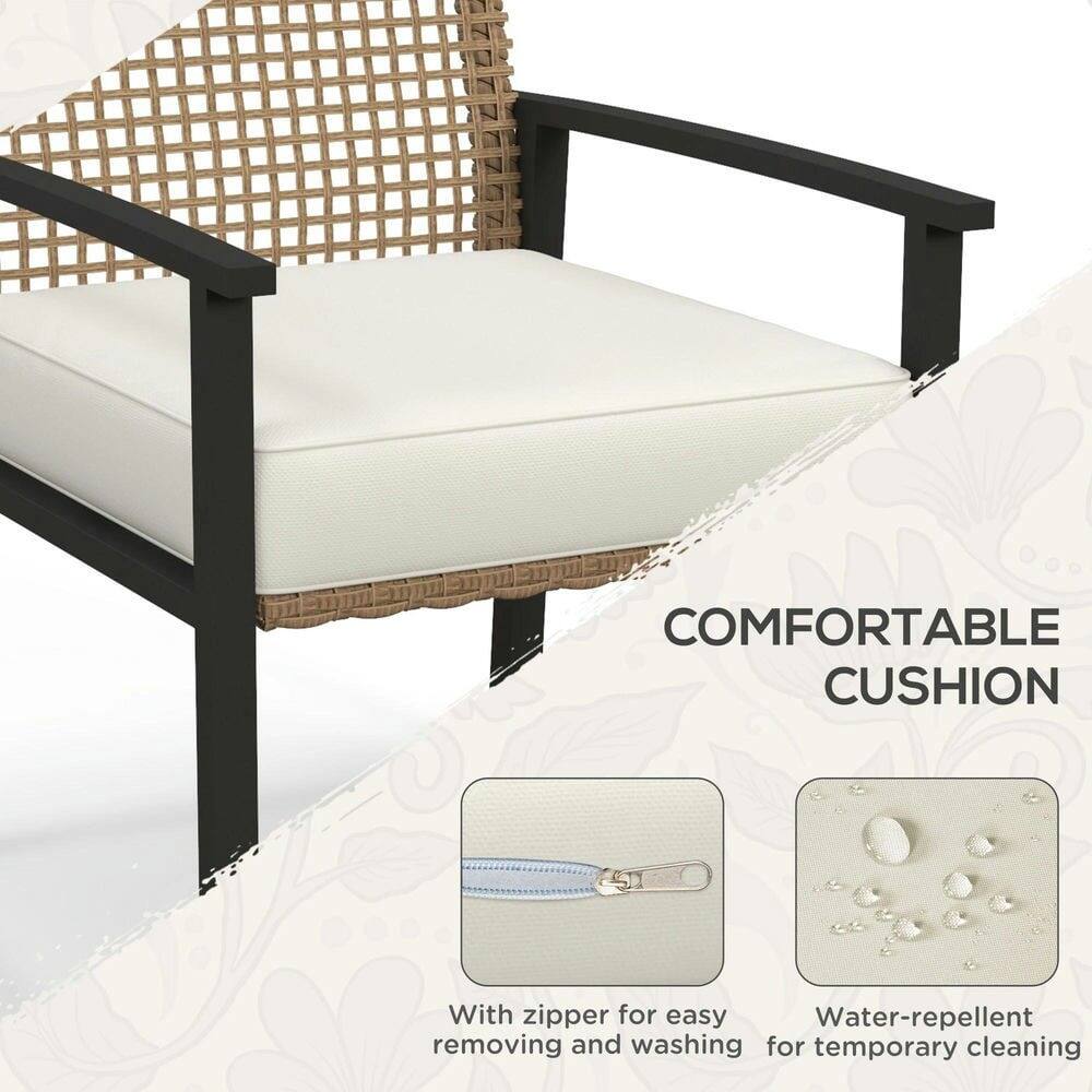 COMFORTABLE CUSHION
With zipper for easy removing and washing
Water-repellent for temporary cleaning