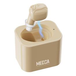 MEDca - ITE Mini Ear Amplifier Rechargeable Microtron - So Small It's Barely Visible - Beige
