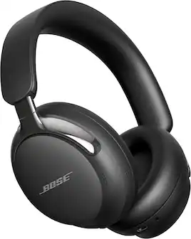 Front. Bose - QuietComfort Ultra Headphones (2nd Gen) Wireless Noise Cancelling Over-Ear Headphones with Immersive Audio - Black.