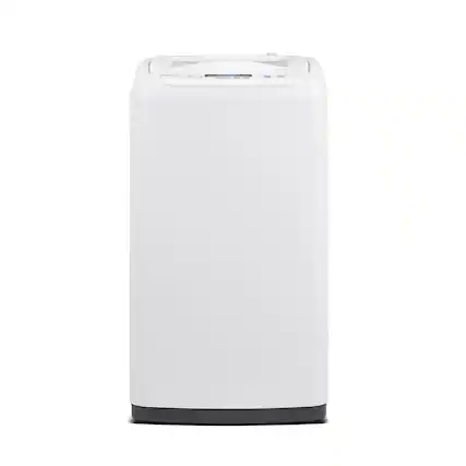 Front. Magic Chef - 0.9 cu. ft. Compact Portable Top Load Washer in White - White.
