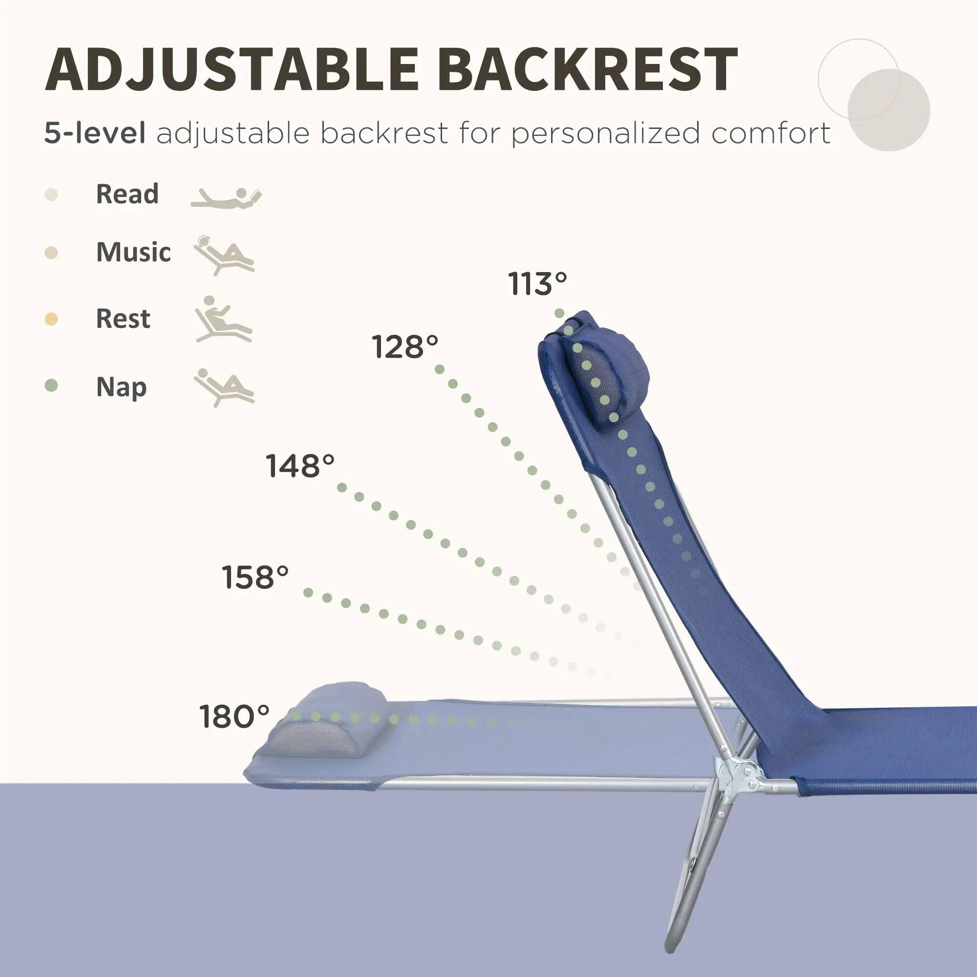 ADJUSTABLE BACKREST
5-level adjustable backrest for personalized comfort
Read
Music
Rest
Nap
113°
128°
148°
158°
180°