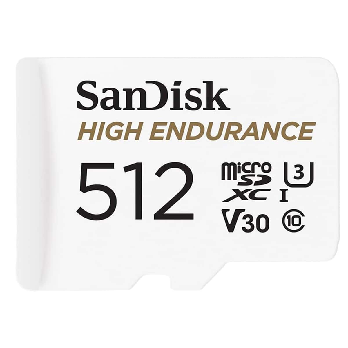 SANDISK - High Endurance 512GB UHS-I microSDXC Memory Card with SD Adapter