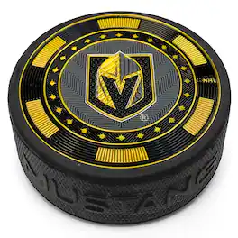 Mustang Drinkware - Vegas Golden Knights 3'' Poker Chip Trimflexx Puck - Multicolor