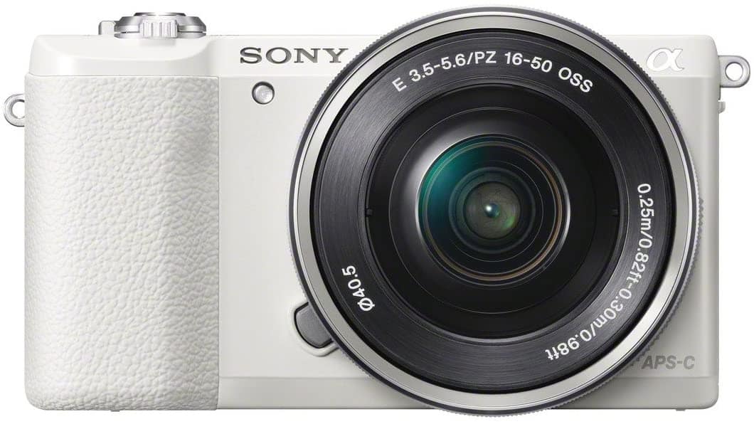 Sony - a5100 16-50mm Mirrorless Digital Camera with 3-Inch Flip Up LCD (White)