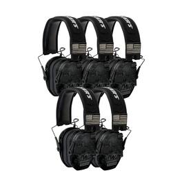 Walkers - Walker's Razor Slim Electronic Shooting Muffs Patriot Series (Camo) (5-Pack) - Black