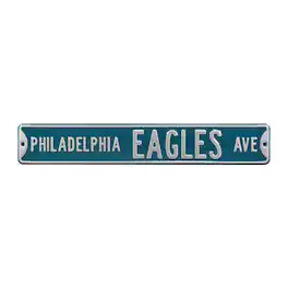 Authentic Street Signs - Midnight Philadelphia Eagles 6" x 36" Steel Street Sign - Green