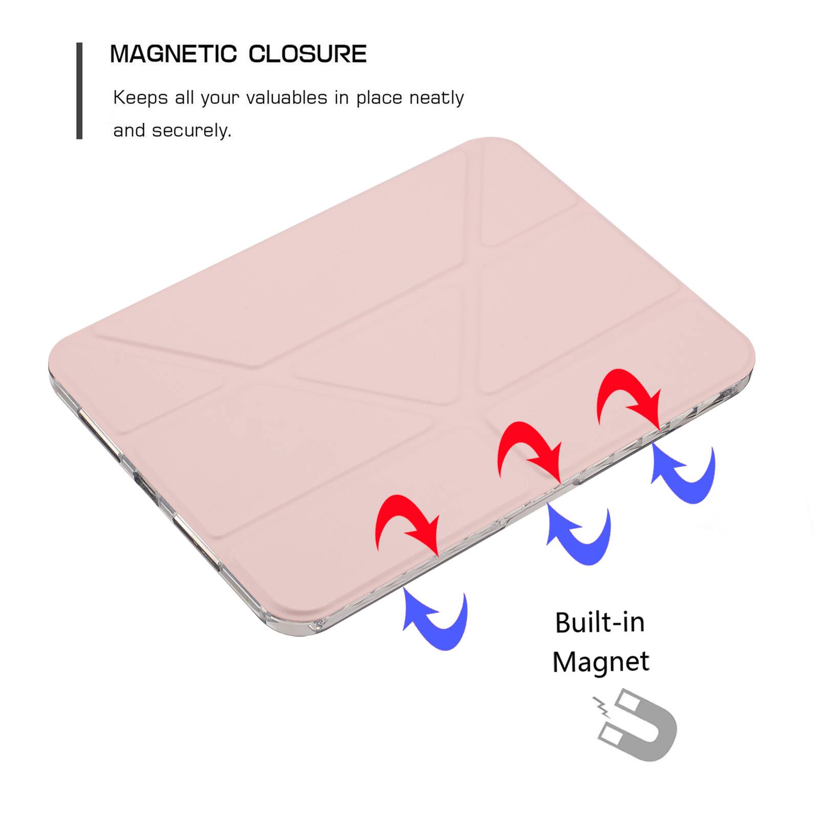 MAGNETIC CLOSURE  
Keeps all your valuables in place neatly and securely.  
Built-in Magnet
