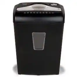 Aurora - AU870MZ High-Security 8-Sheet Micro-Cut Paper Credit Card Shredder - Black