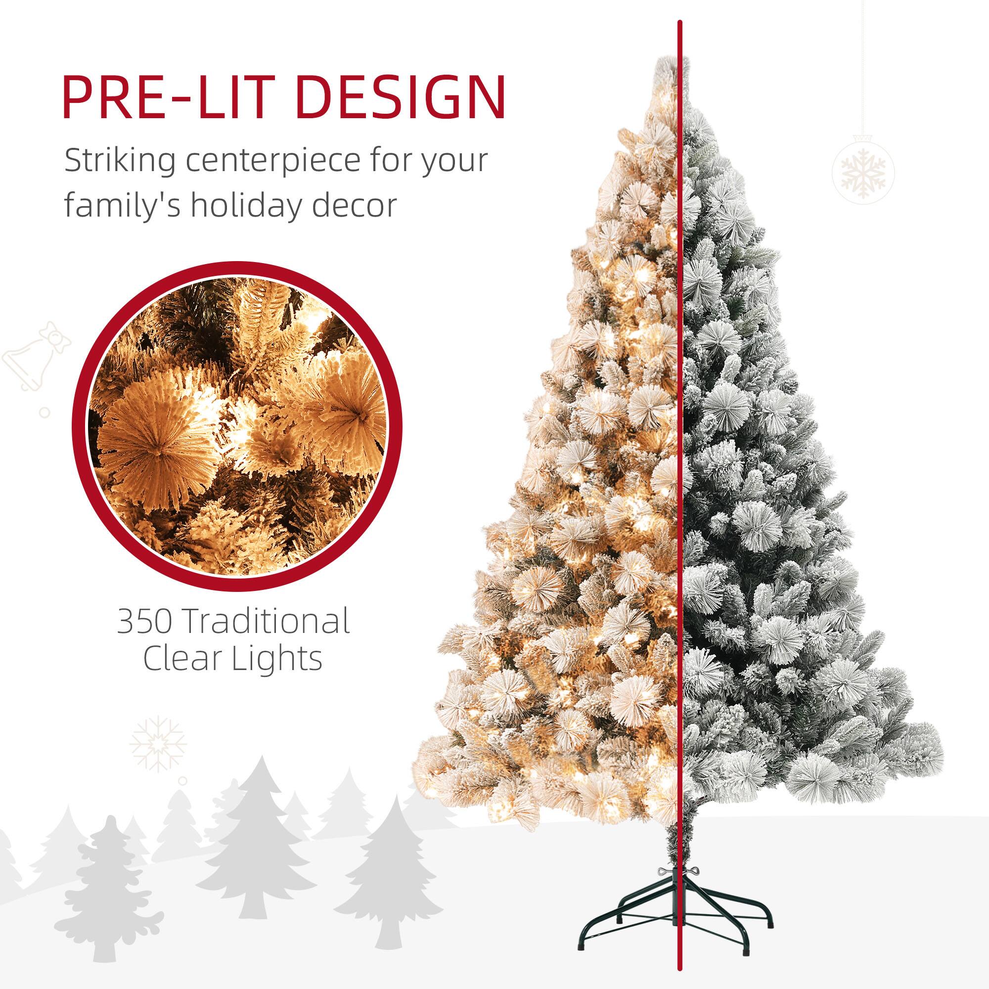 PRE-LIT DESIGN  
Striking centerpiece for your family's holiday decor  

350 Traditional Clear Lights