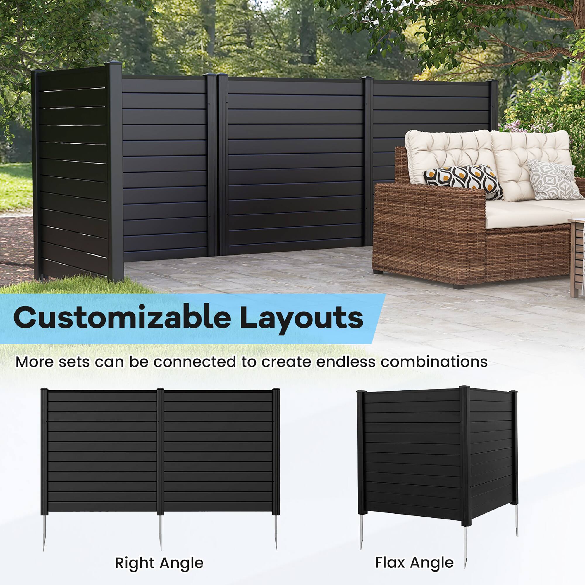 Customizable Layouts  
More sets can be connected to create endless combinations  

Right Angle  
Flax Angle