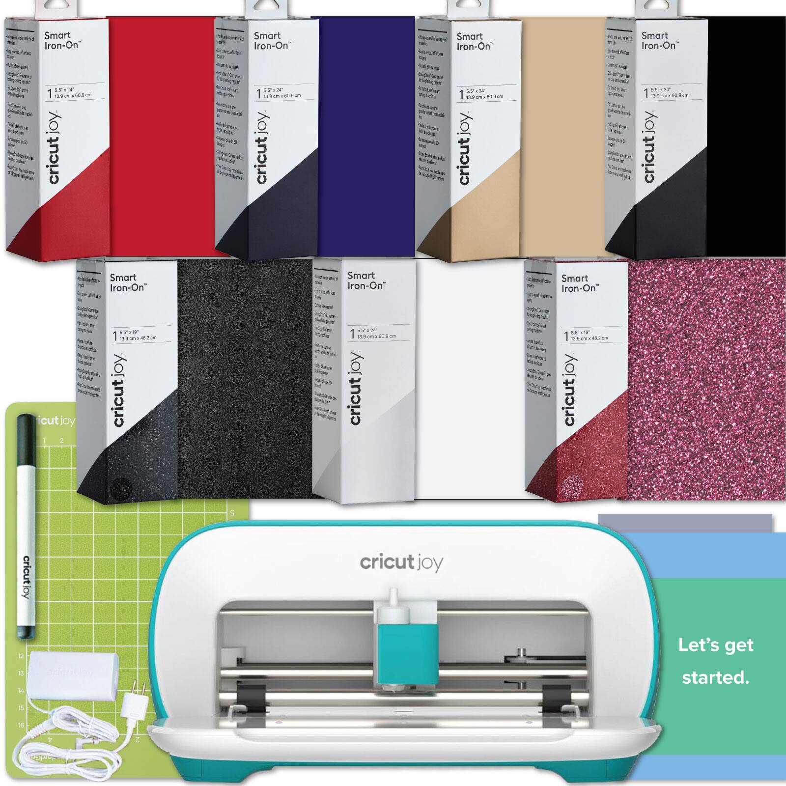 Smart Iron-On  
cricut joy  

Let's get started.