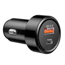 Kitcheniva - Dual-Port USB C Car Charger 30W Black 2 Pack