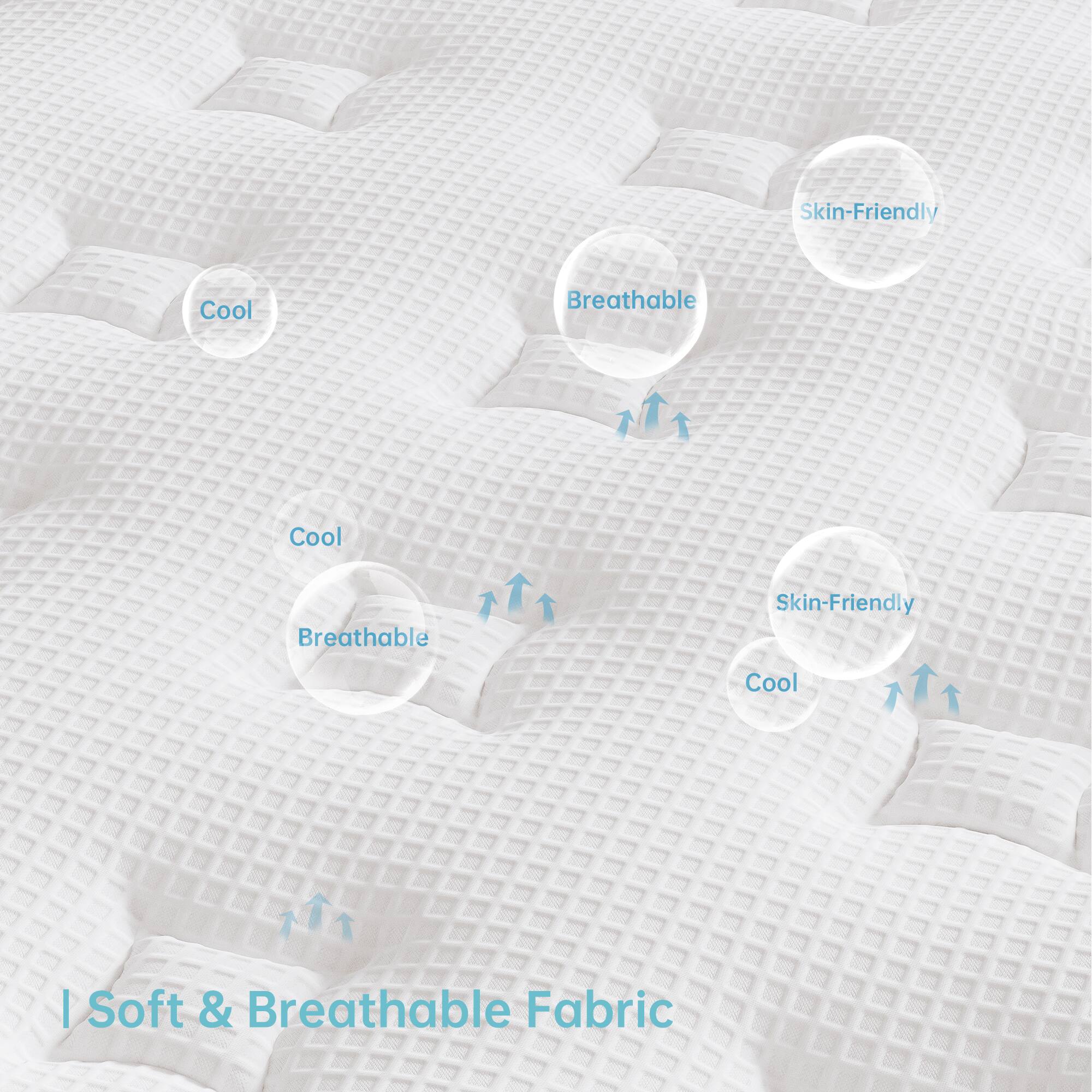 - Cool
- Breathable
- Skin-Friendly
- Cool
- Breathable
- Skin-Friendly
- Cool

Soft & Breathable Fabric