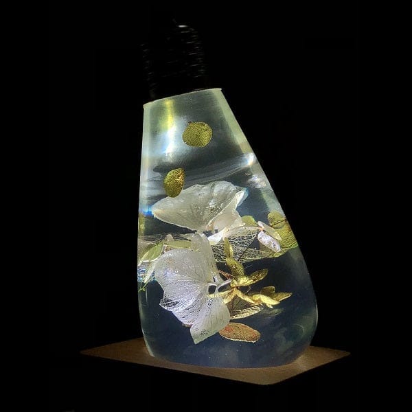 E.P. Light - Handmade Hydrangea Resign Light Bulb - Multicolor