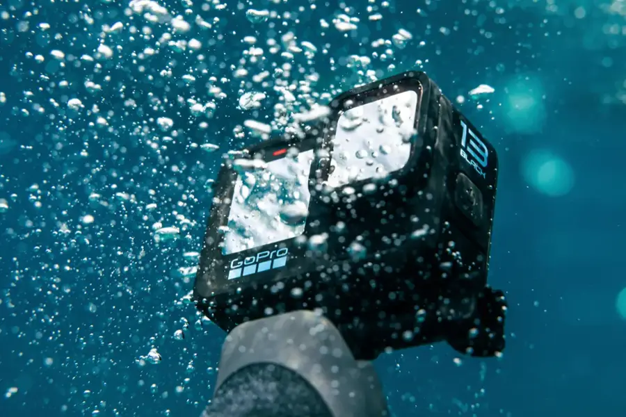 The text on the image reads "13 BLACK GoPro."