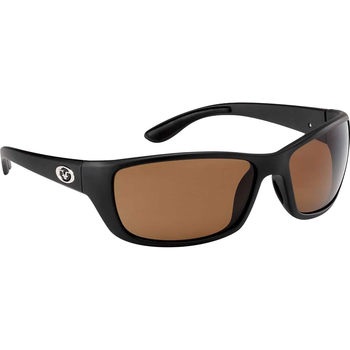 Flying Fisherman - Cay Sal Polarized Sunglasses - Matte Black/Amber