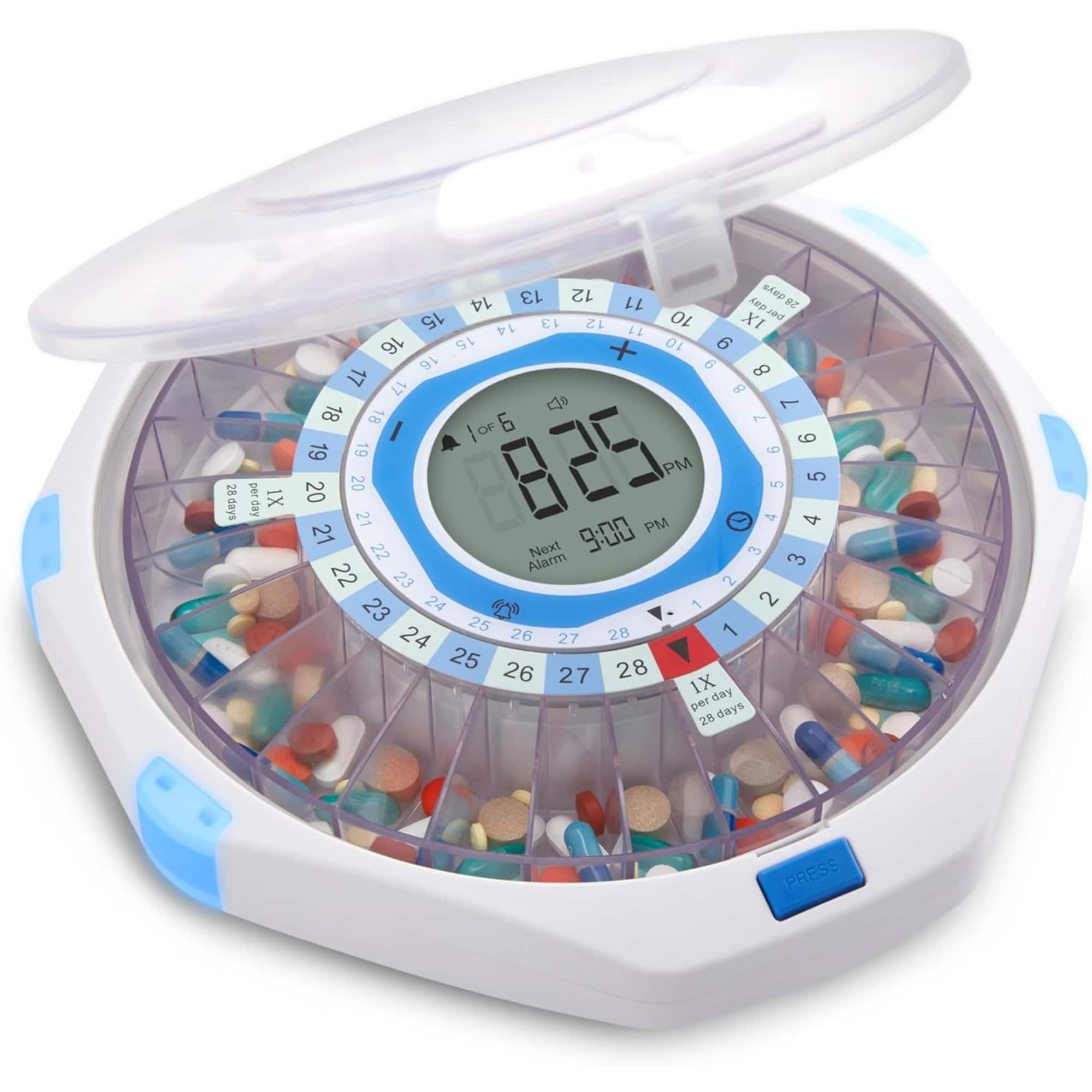 LiveFine - WiFi Automatic Pill Dispenser & 28-Day Remote Medication System W/Lock & Key - Frosted Lid price history on PriceWatchPro