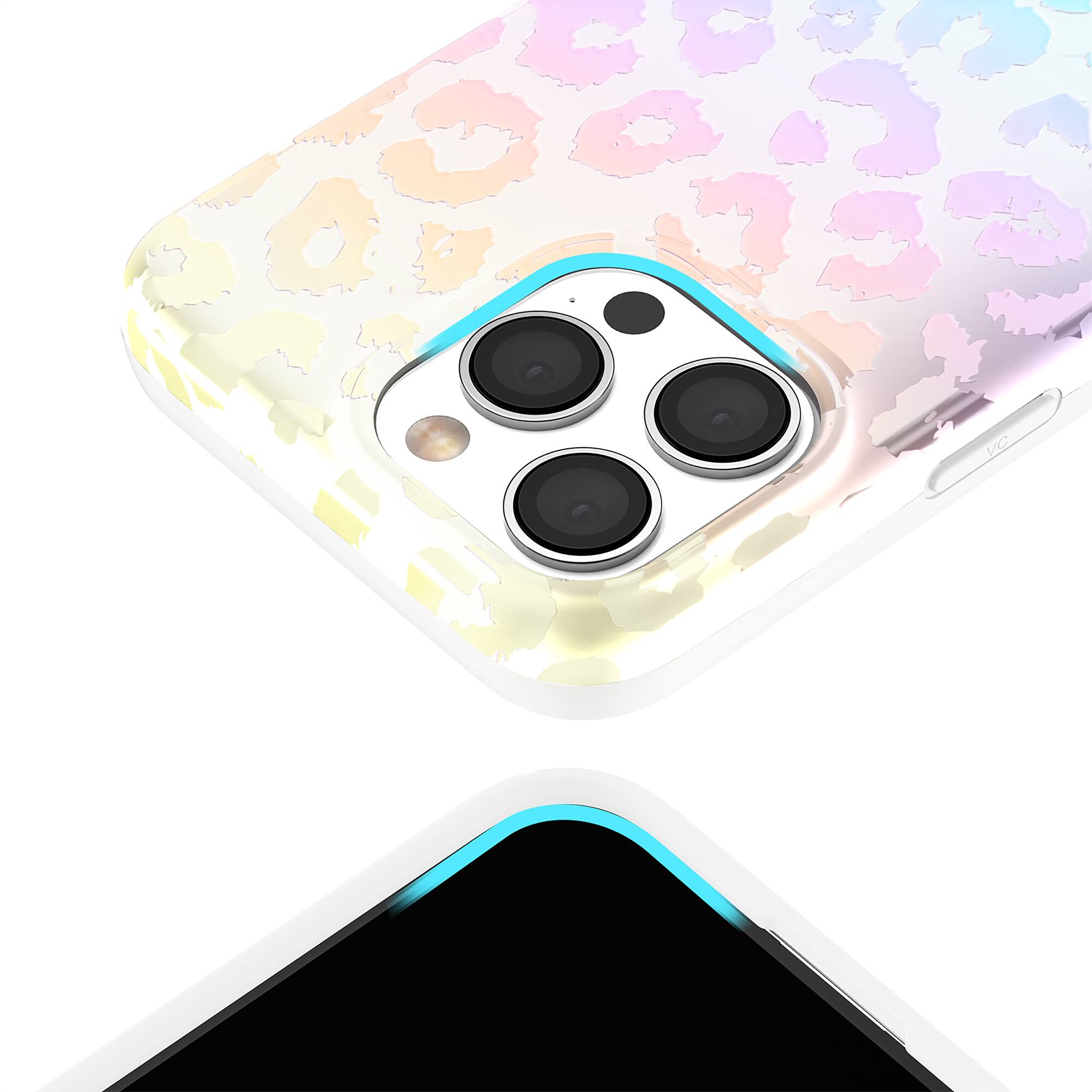 Alt View 1. VELVET CAVIAR - Magsafe Case for Apple iPhone 16 Pro - White Opal Leopard.