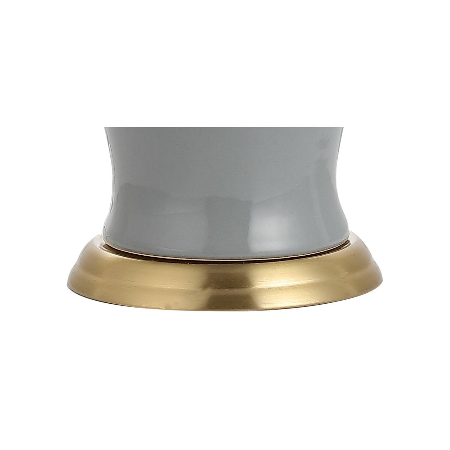 Alt View 7. Jonathan Y - Julian 29" Traditional Classic Ceramic Urn LED Table Lamp, Gray - Gray.