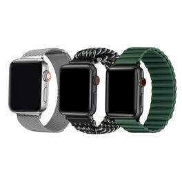 Posh Tech - 3-Pack Men's Bands for Apple Watch - Green