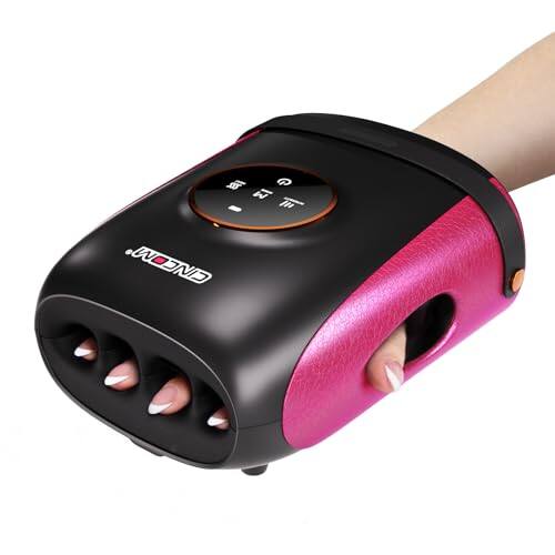 Front. ESBANY - Hand Massager with Heat and Compression, Finger and Palm Massage Machine for Pain Relief, Arthritis and Improved.